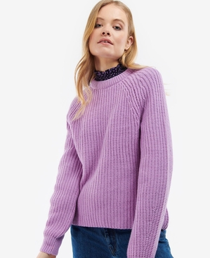 Chandails Barbour Hartley Knit Violette Femme | DLE-45462831