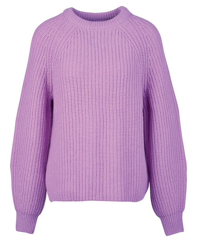 Chandails Barbour Hartley Knit Violette Femme | DLE-45462831