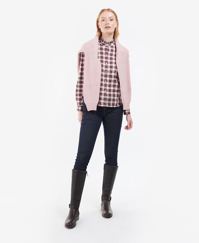 Chemises Barbour Daffodil Rose Femme | ZIX-40959213