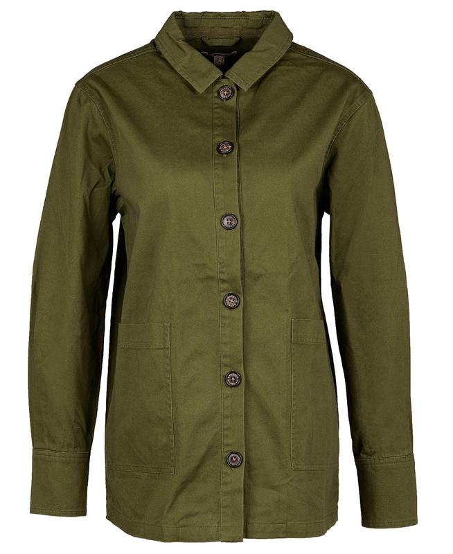 Chemises Barbour Explorer Marley Overshirt Vert Olive Femme | FYS-05056400