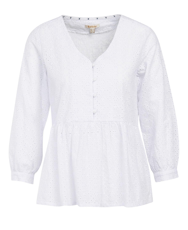 Chemises Barbour Bindweed Top Blanche Femme | RPJ-51154660