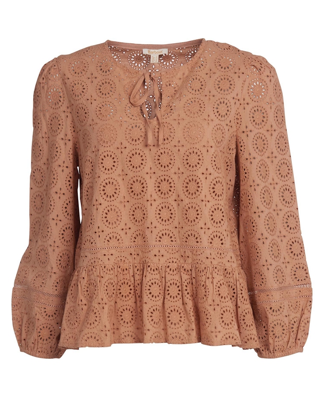 Chemises Barbour Cherbury Top Marron Femme | GYE-20487430