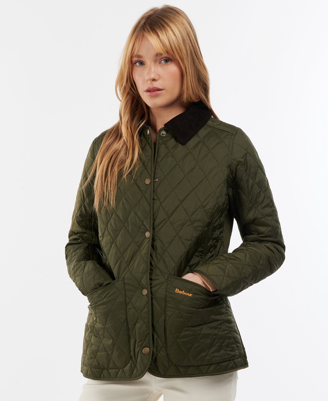 Veste Matelassée Barbour Steppjacke Annandale Vert Olive Femme | NEN-15280919