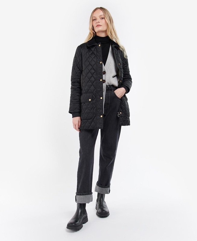 Veste Matelassée Barbour Kilmarie Noir Femme | JNE-83313022