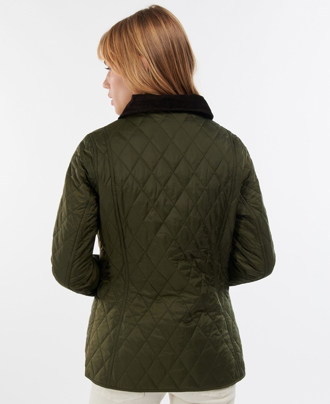 Veste Matelassée Barbour Steppjacke Annandale Vert Olive Femme | NEN-15280919