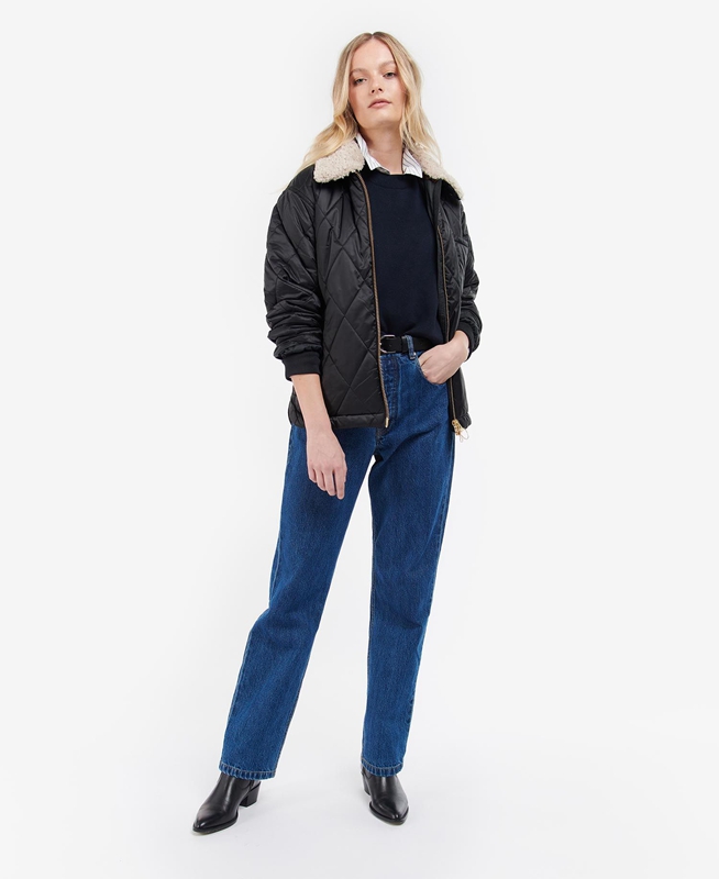 Veste Matelassée Barbour Vaila Noir Femme | JWS-10675258