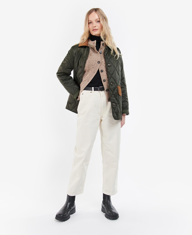 Veste Matelassée Barbour Bragar Vert Olive Femme | LYU-88494848