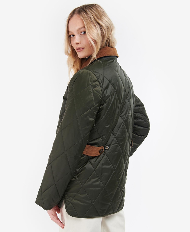 Veste Matelassée Barbour Bragar Vert Olive Femme | LYU-88494848