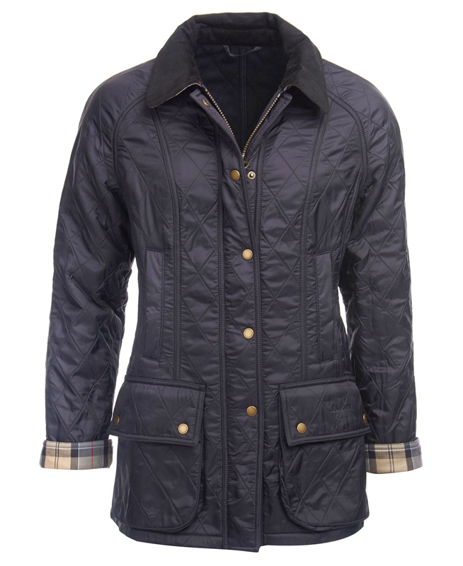 Veste Matelassée Barbour Beadnell Polarquilt Bleu Marine Femme | WBS-77658701