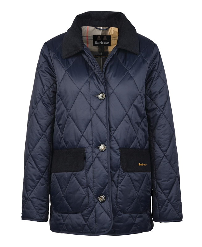 Veste Matelassée Barbour Bragar Bleu Marine Femme | MFW-66188183