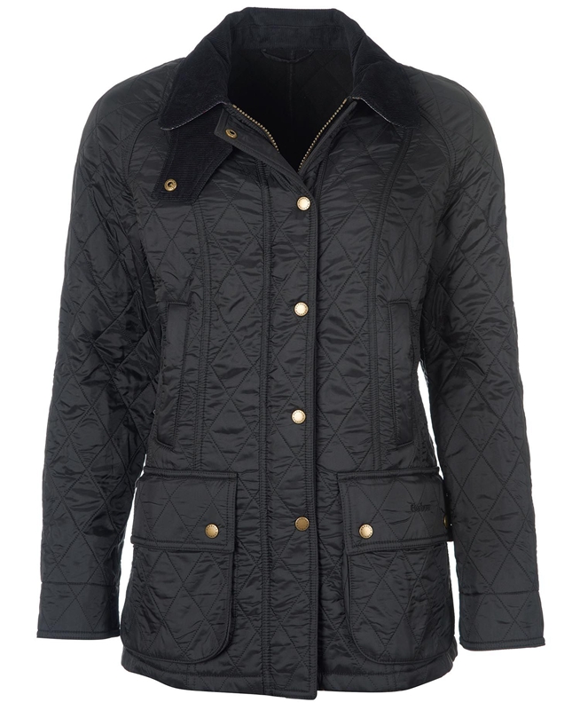 Veste Matelassée Barbour Beadnell Polarquilt Noir Femme | BLA-40537392