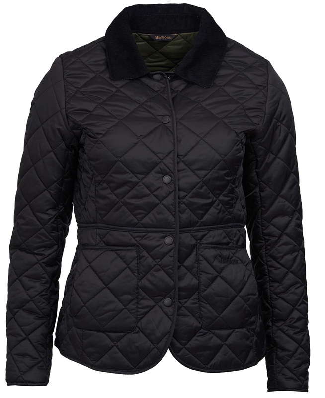 Veste Matelassée Barbour Steppjacke Deveron Noir Femme | IZS-44067814