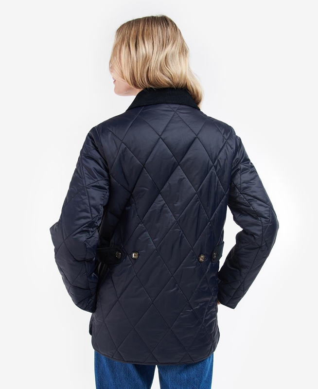 Veste Matelassée Barbour Bragar Bleu Marine Femme | MFW-66188183