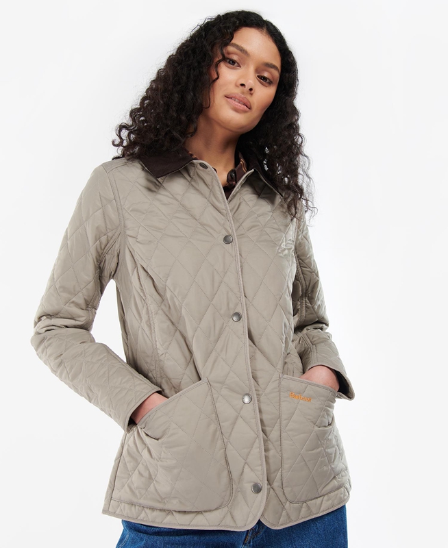 Veste Matelassée Barbour Annandale Grise Femme | VEJ-92013449