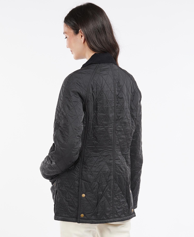 Veste Matelassée Barbour Beadnell Polarquilt Noir Femme | BLA-40537392