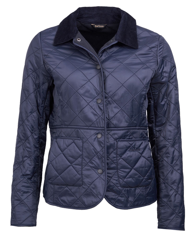 Veste Matelassée Barbour Steppjacke Deveron Polarquilt Bleu Femme | PBU-45565611