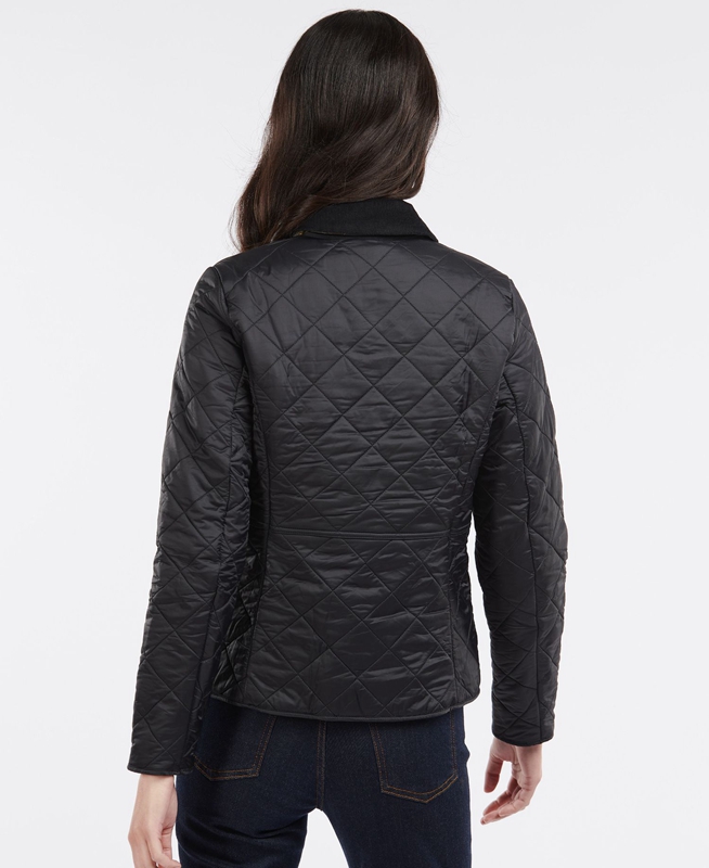 Veste Matelassée Barbour Steppjacke Deveron Polarquilt Noir Femme | UEQ-43916938