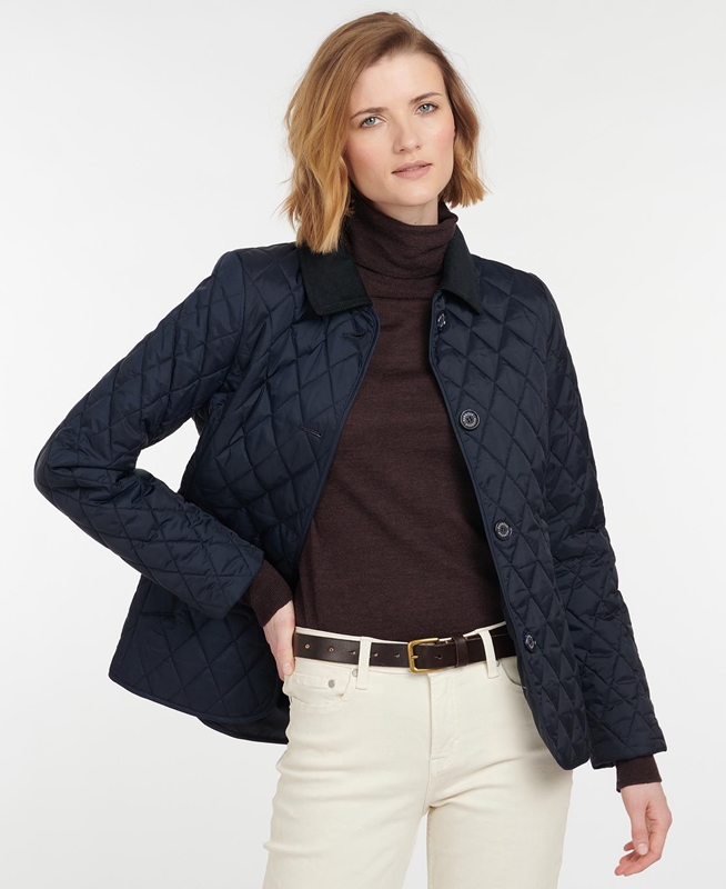 Veste Matelassée Barbour Omberlsey Bleu Marine Femme | JGA-62822611