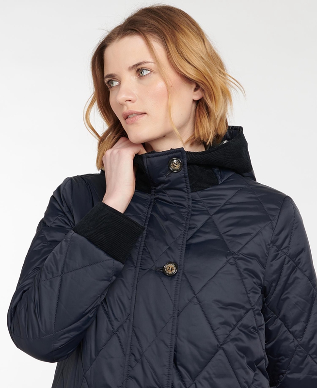 Veste Matelassée Barbour Steppjacke Mickley Bleu Marine Femme | HYY-03050940