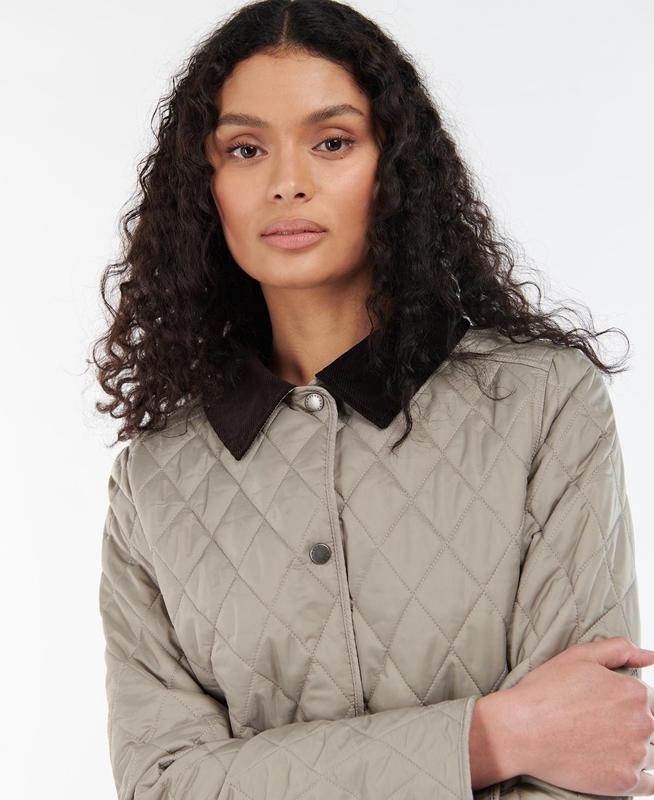 Veste Matelassée Barbour Annandale Grise Femme | VEJ-92013449