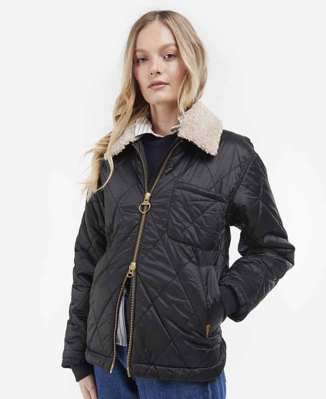 Veste Matelassée Barbour Vaila Noir Femme | JWS-10675258