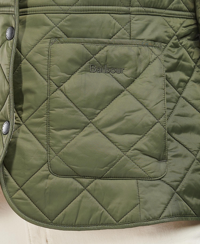 Veste Matelassée Barbour Steppjacke Deveron Polarquilt Vert Femme | QEL-93506521