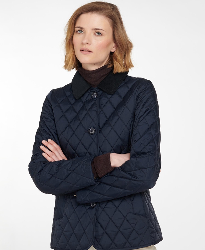 Veste Matelassée Barbour Omberlsey Bleu Marine Femme | JGA-62822611