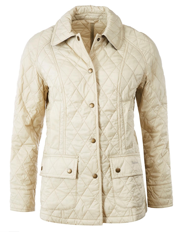 Veste Matelassée Barbour Summer Beadnell Blanche Femme | VVS-09088768