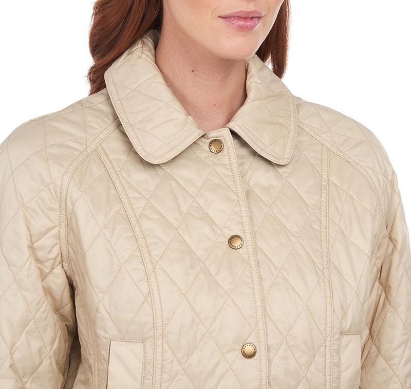 Veste Matelassée Barbour Summer Beadnell Blanche Femme | VVS-09088768