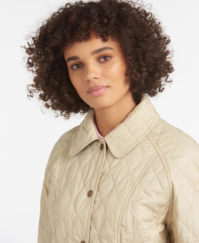 Veste Matelassée Barbour Summer Beadnell Blanche Femme | VVS-09088768