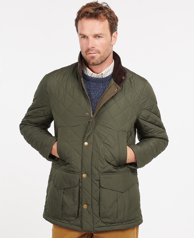 Veste Matelassée Barbour Devon Vert Homme | JEM-92009963