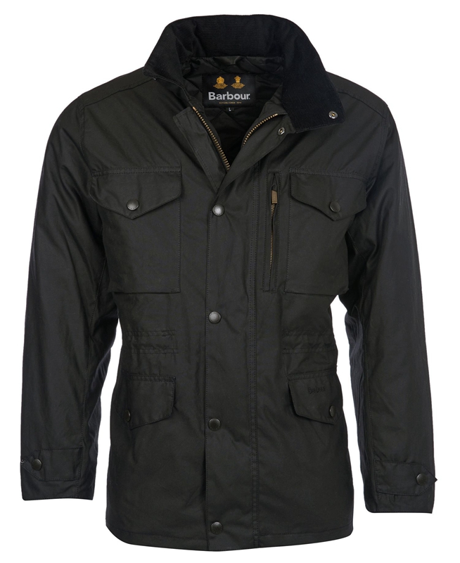 Veste Cirée Barbour Sapper Noir Homme | MZI-43740730