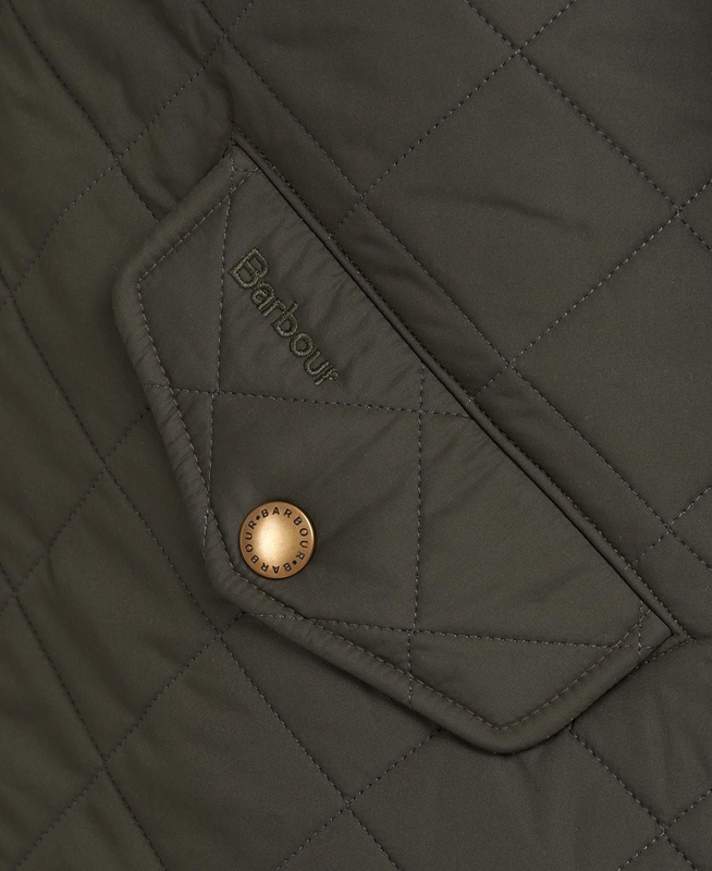 Veste Matelassée Barbour Powell Vert Olive Homme | SAD-68034739