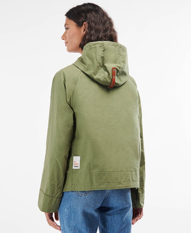 Vestes Décontractées Barbour x Ally Capellino Tip Vert Femme | AIZ-26764445