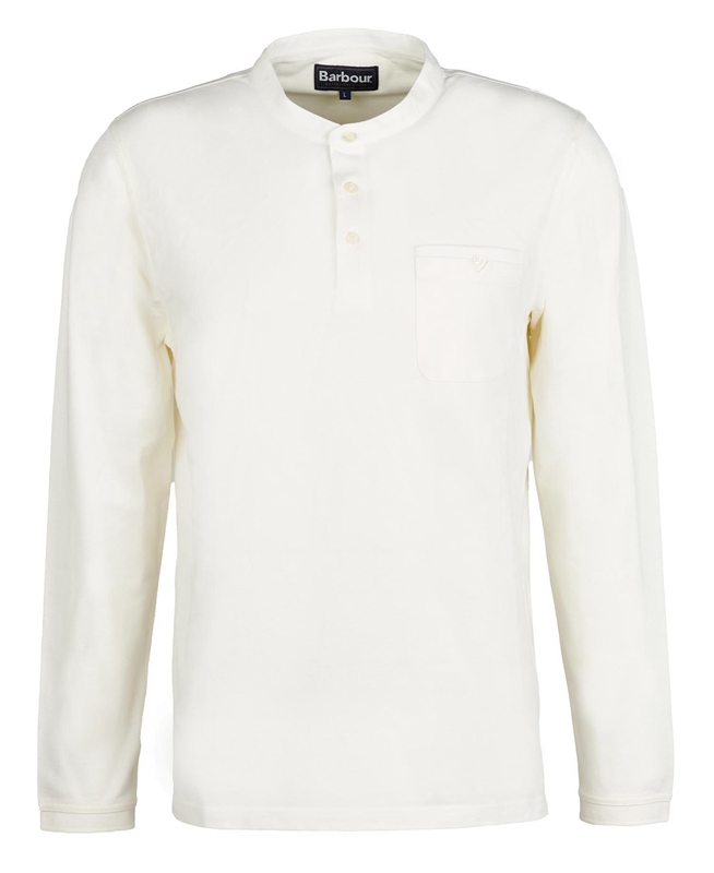 Polo shirts Barbour Explorer Henley Blanche Homme | VFF-89268401