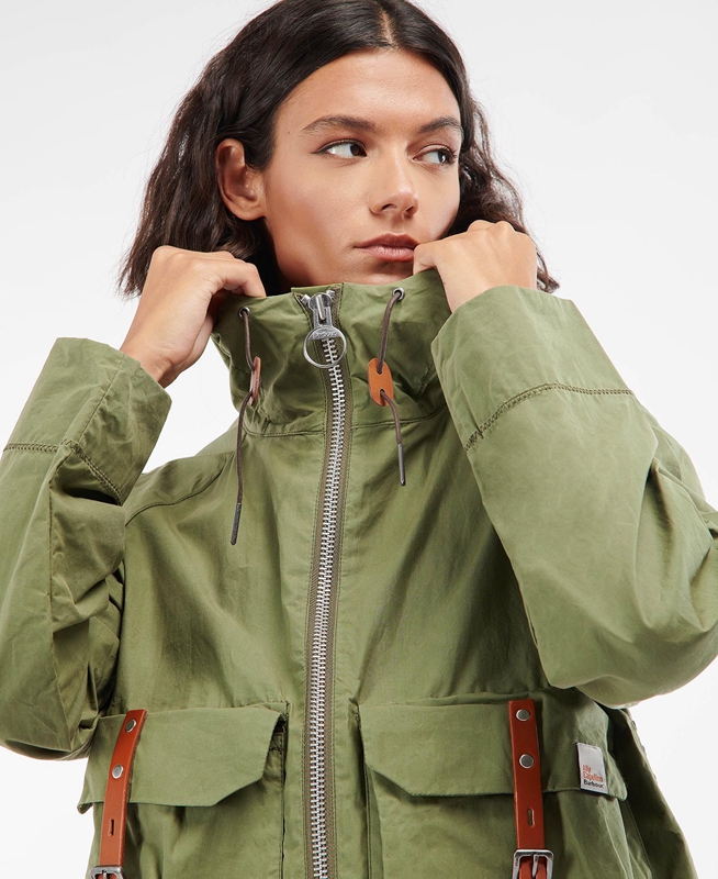 Vestes Décontractées Barbour x Ally Capellino Tip Vert Femme | AIZ-26764445