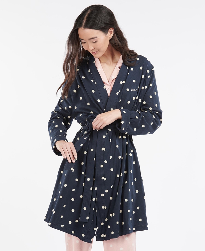 Vêtement De Nuit Barbour Dotty Robe Bleu Marine Femme | AGA-14028664