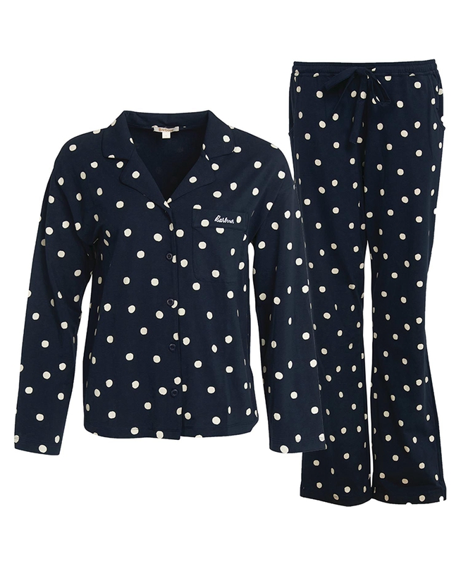 Vêtement De Nuit Barbour Dotty PJ Set Bleu Marine Femme | FAJ-87710510