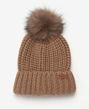 Chapeaux Barbour Beanie Saltburn Beige Femme | YTR-46243861