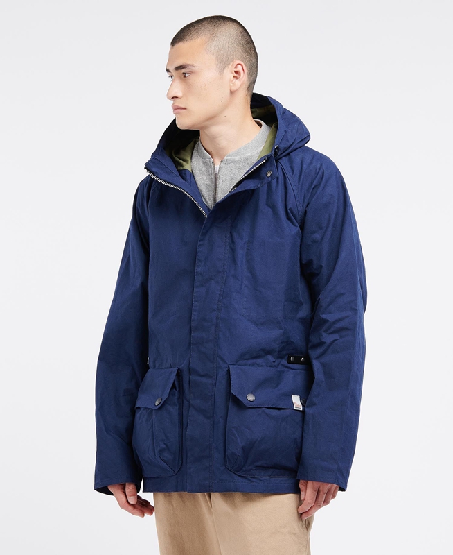 Vestes Décontractées Barbour x Ally Capellino Ernest Bleu Marine Homme | GIY-08056045