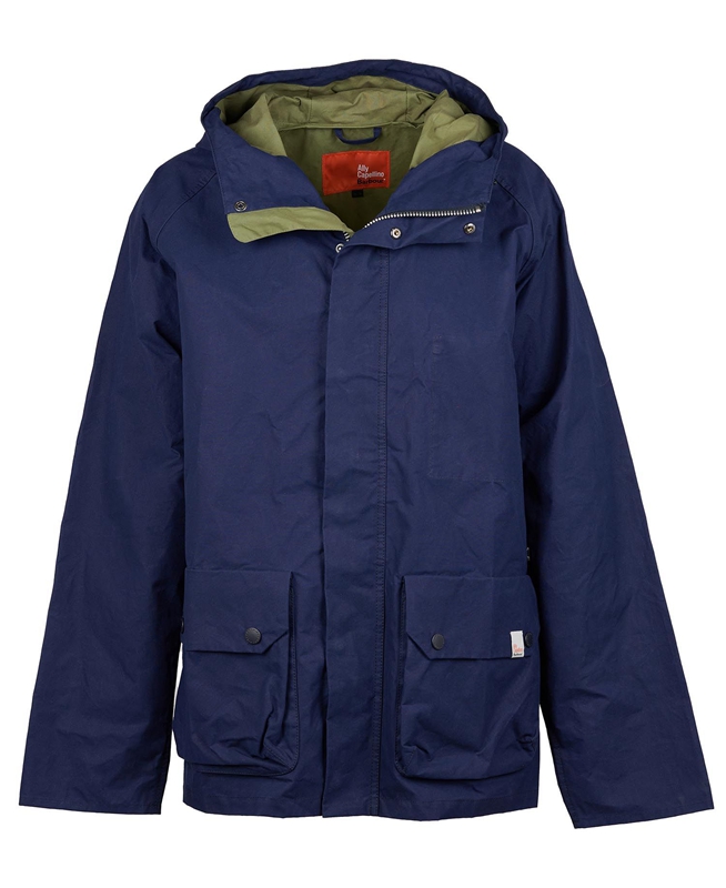 Vestes Décontractées Barbour x Ally Capellino Ernest Bleu Marine Homme | GIY-08056045