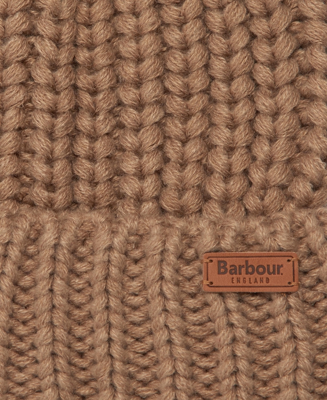 Chapeaux Barbour Beanie Saltburn Beige Femme | YTR-46243861