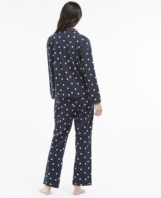 Vêtement De Nuit Barbour Dotty PJ Set Bleu Marine Femme | FAJ-87710510