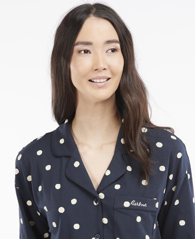 Vêtement De Nuit Barbour Dotty PJ Set Bleu Marine Femme | FAJ-87710510