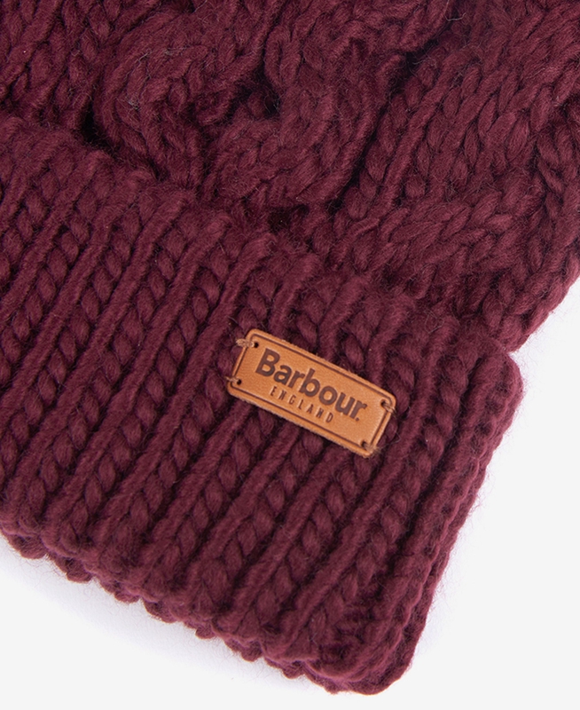 Chapeaux Barbour Beanie Penshaw Cable Violette Femme | EYW-06195324