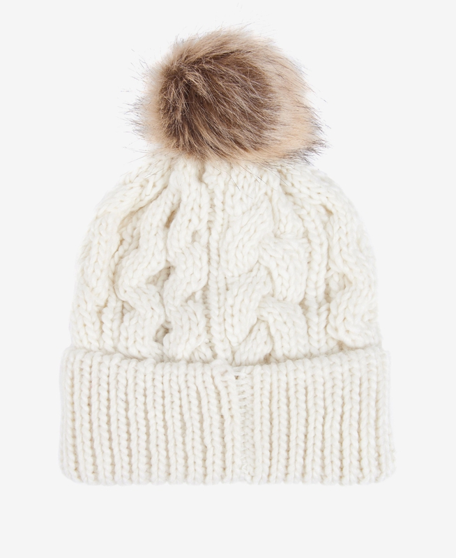 Chapeaux Barbour Beanie Penshaw Cable Blanche Femme | DNY-33179893