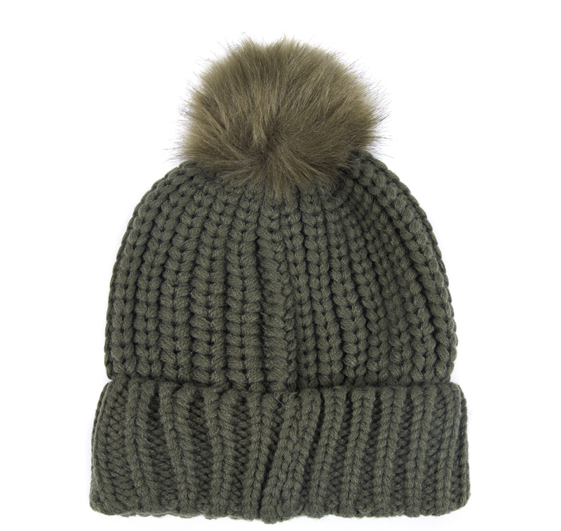 Chapeaux Barbour Beanie Saltburn Vert Femme | KIO-43279564