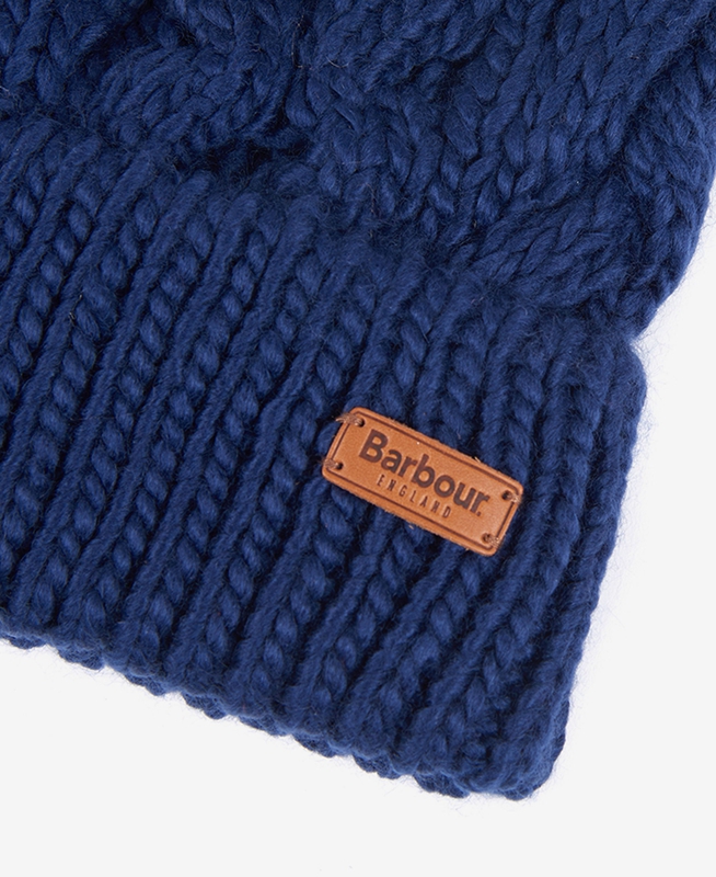 Chapeaux Barbour Beanie Penshaw Cable Bleu Femme | HXG-96202590