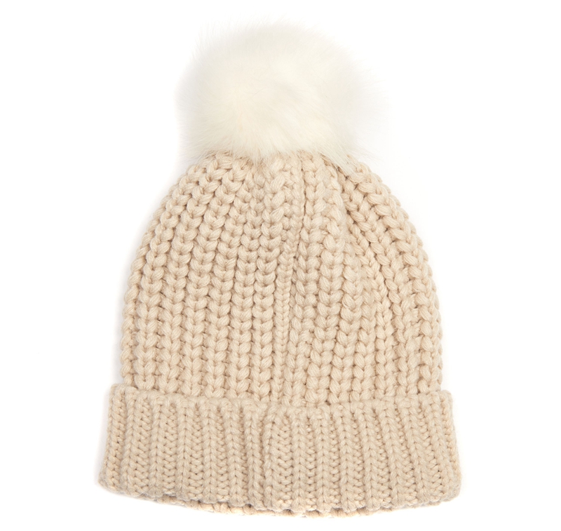 Chapeaux Barbour Beanie Saltburn Beige Femme | XTW-10866226