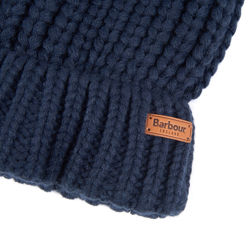 Chapeaux Barbour Beanie Saltburn Bleu Femme | UJR-49335161